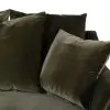 Large Forest Green Velvet Armchair Velvet Armchair UK