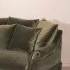 Large Forest Green Velvet Armchair Velvet Armchair UK