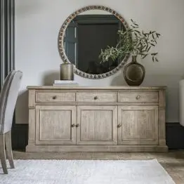 Giverny Rustic 3 Door Sideboard Door Sideboard UK