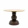 Travertine Stone Top Small Round Dining Table Dining Table UK