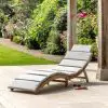 Leto Acacia Frame Sun Lounger Sun Lounger UK
