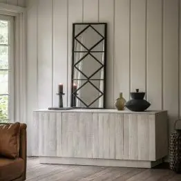 Whitewash Modern Mango Sideboard Mango Sideboard UK