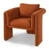Zella Rust Chenille Armchair Chenille Armchair UK