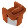 Zella Rust Chenille Armchair Chenille Armchair UK