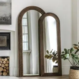 Wooden Frame Arch Slim Mirror Slim Mirror UK