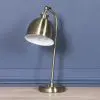 Aoife Industrial Style Stain Brass Metal Table Lamp with Shade with Shade UK