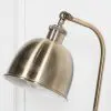 Aoife Industrial Style Stain Brass Metal Table Lamp with Shade with Shade UK