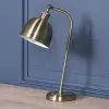 Aoife Industrial Style Stain Brass Metal Table Lamp with Shade with Shade UK