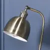 Aoife Industrial Style Stain Brass Metal Table Lamp with Shade with Shade UK