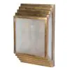 Rionagh Metal Brass Wall Light With Frosted Glass Frosted Glass UK