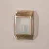 Rionagh Metal Brass Wall Light With Frosted Glass Frosted Glass UK