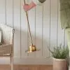Reginald Portable Rechargeable Aged Brass Floor Lamp Base Lamp Base UK