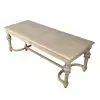 Yves Elm Rectangular Dining Table With Carved Legs Carved Legs UK