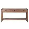 Rustic Old Oak Console Table With Iron Accents Iron Accents UK