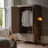 Oak Bobbin 2 Door Wardrobe Door Wardrobe UK