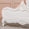 5ft French Chateau King Size Mahogany Off White Painted Bed Painted Bed UK