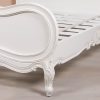 5ft French Chateau King Size Mahogany Off White Painted Bed Painted Bed UK
