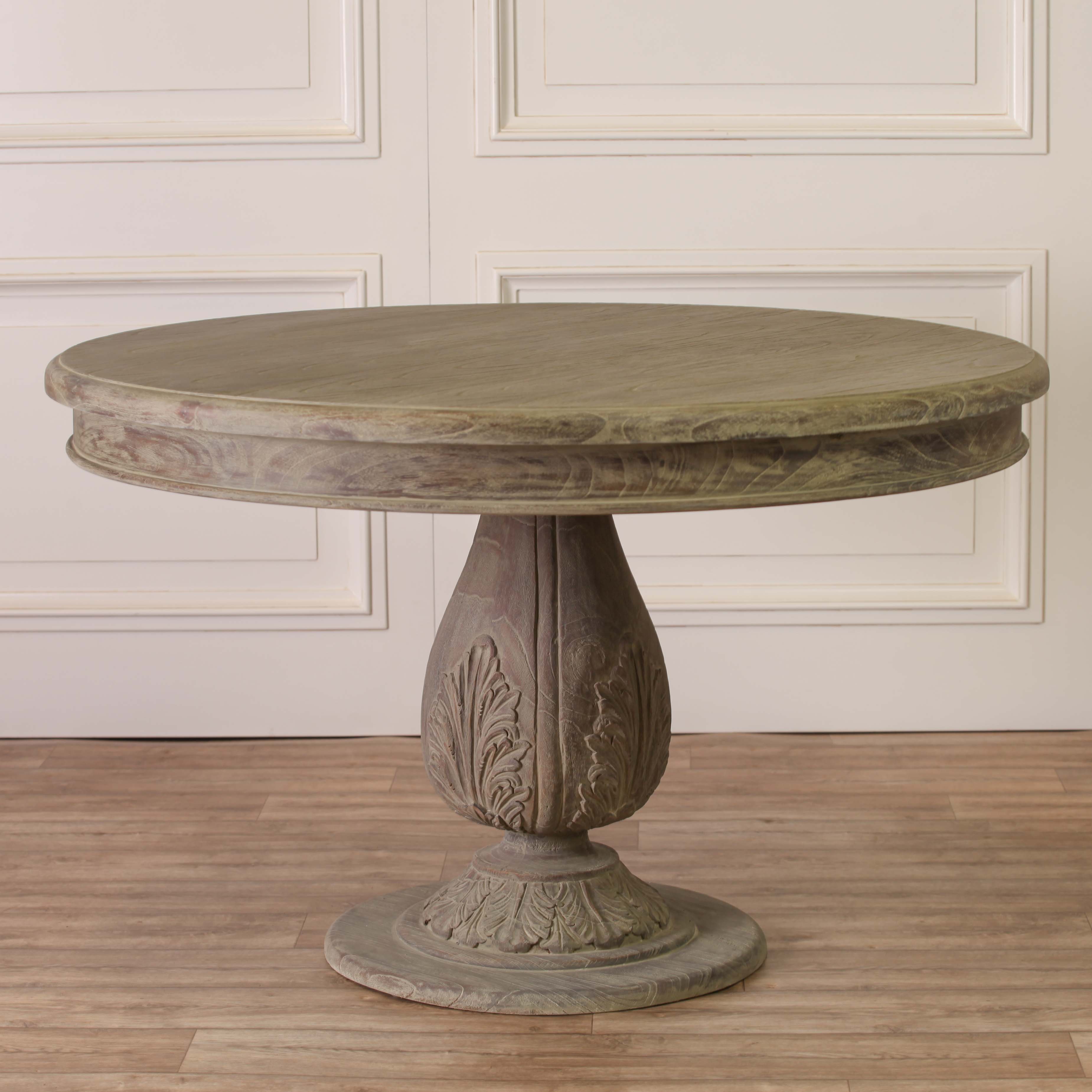 Acorn Pedestal Round Medium 120cm Dining Table Furniture La Maison 
