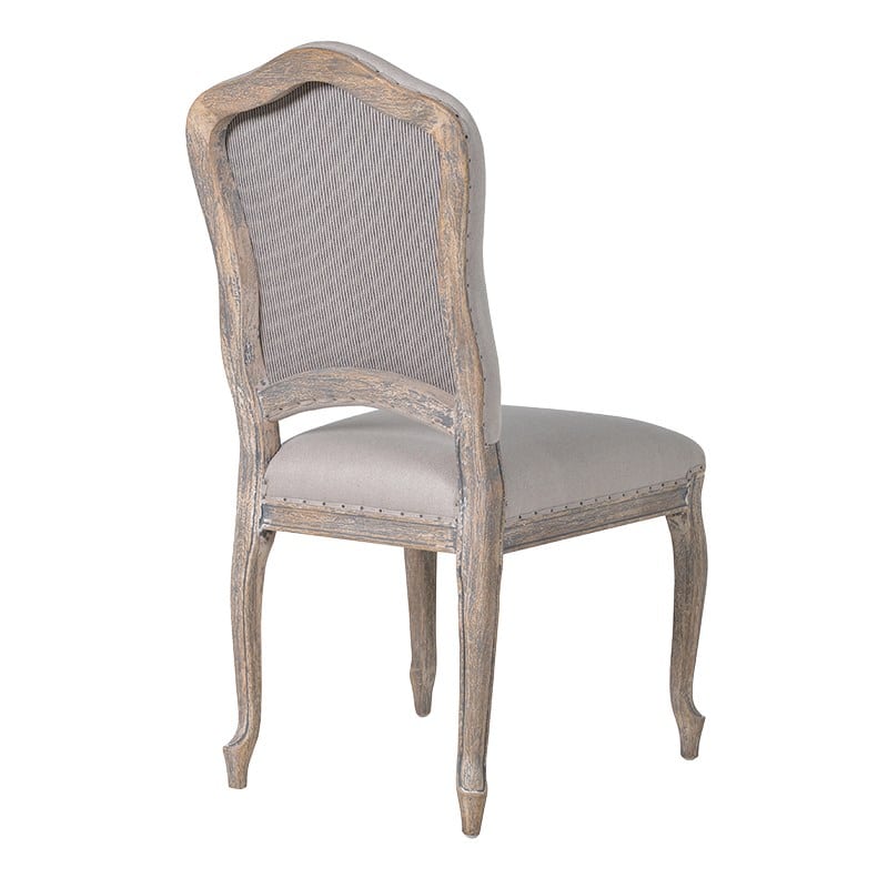 French Grey Dining Chair With Distressed Frame Furniture ...