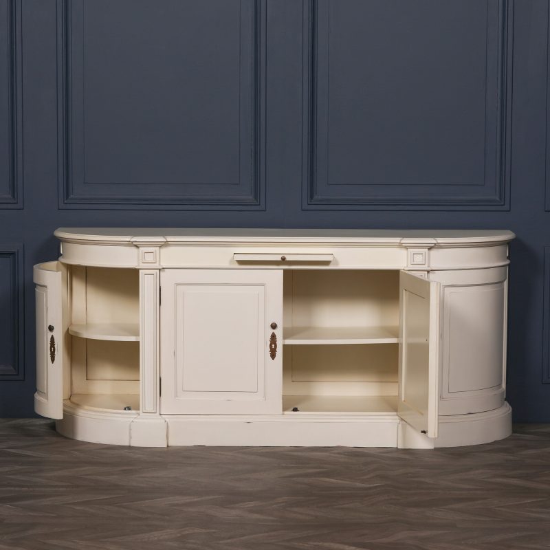 Aged French Distressed Cream Sideboard Cream Sideboard UK