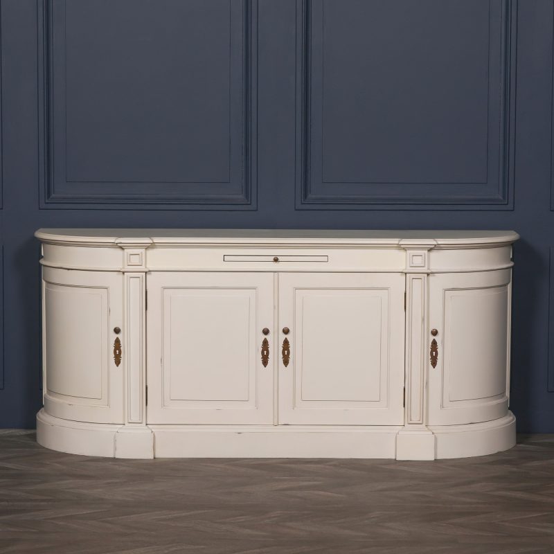 Aged French Distressed Cream Sideboard Cream Sideboard UK