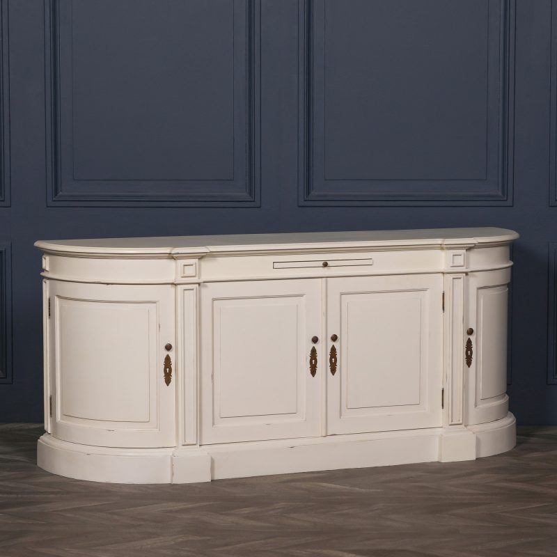 Aged French Distressed Cream Sideboard Cream Sideboard UK