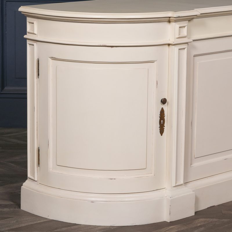 Aged French Distressed Cream Sideboard Cream Sideboard UK