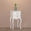 Slim French 2 Drawer Bedside Table Bedside Table UK