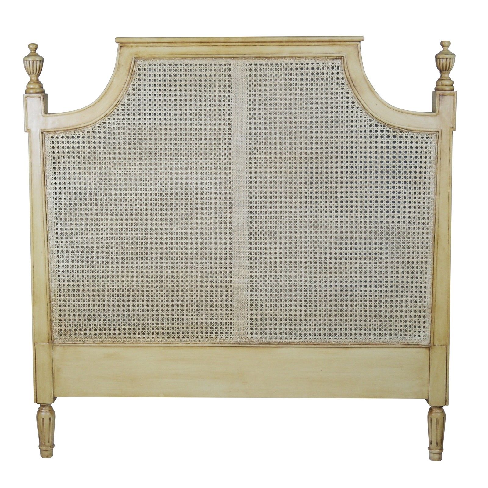 King Size Vintage French Rattan Headboard Furniture La Maison Chic