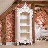Annette French Style Off White Rococo Carved Open Bookcase Open Bookcase UK
