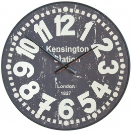 Kensington Station Wall Clock with Raised Numerals Raised Numerals UK