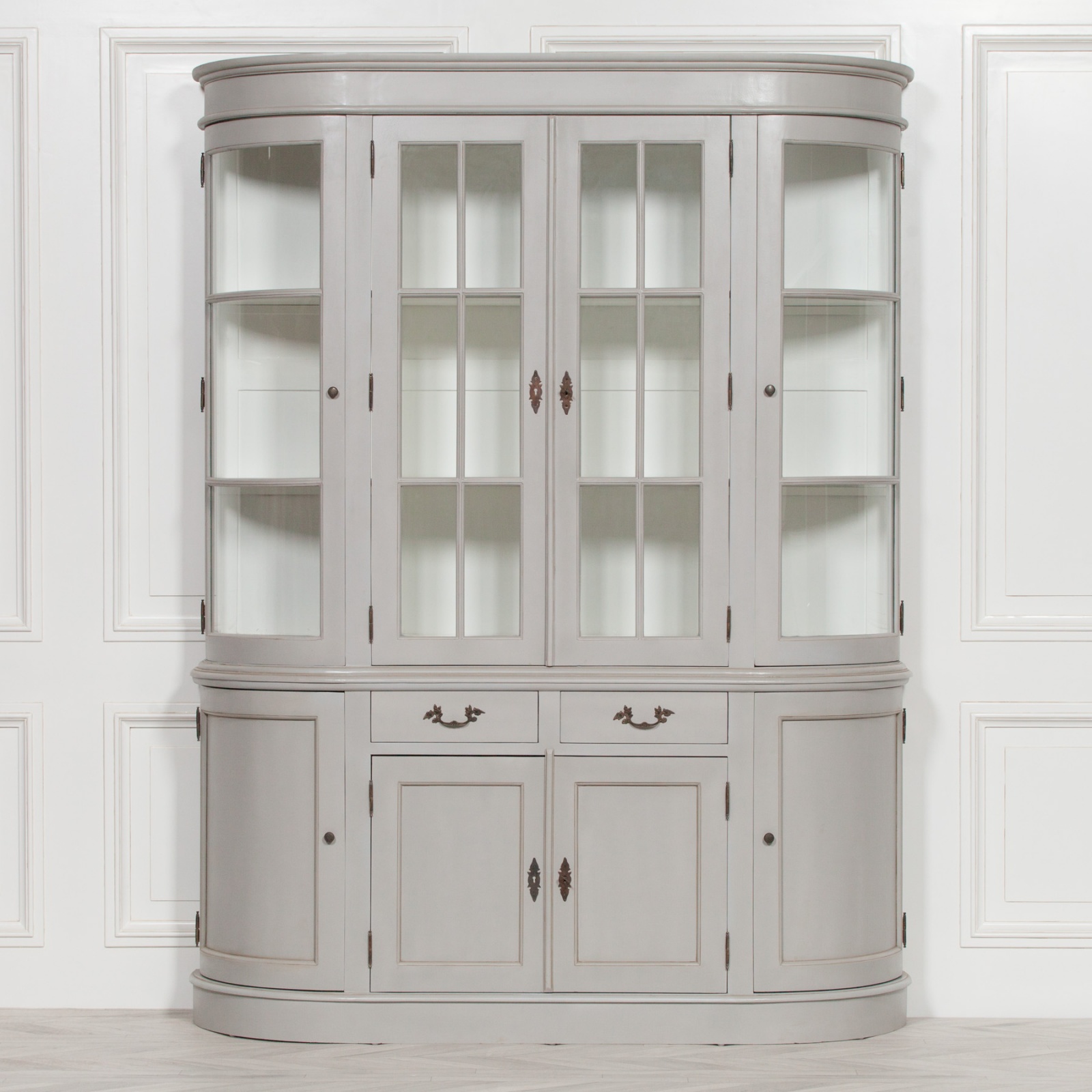 Aurelia Carved French Style Large Light Grey Dresser Furniture