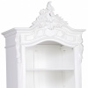 Annette French White Rococo Carved Bookcase Carved Bookcase UK