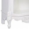 Annette French White Rococo Carved Bookcase Carved Bookcase UK