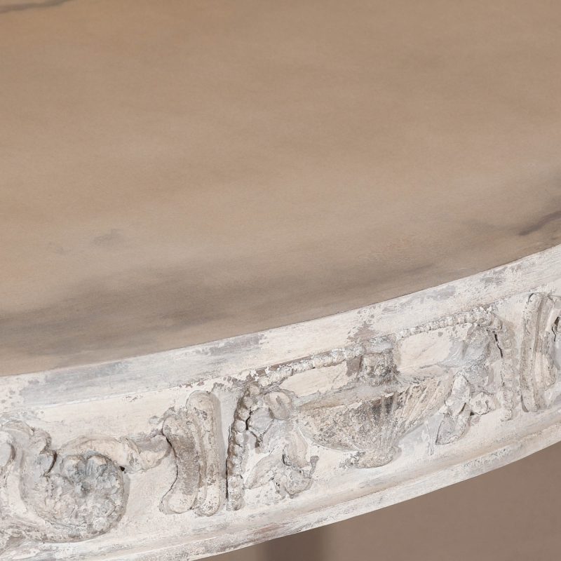 Odette Distressed Carved Console Table Console Table UK