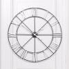 Large Silver Numerals Skeleton Clock Skeleton Clock UK