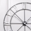 Large Silver Numerals Skeleton Clock Skeleton Clock UK
