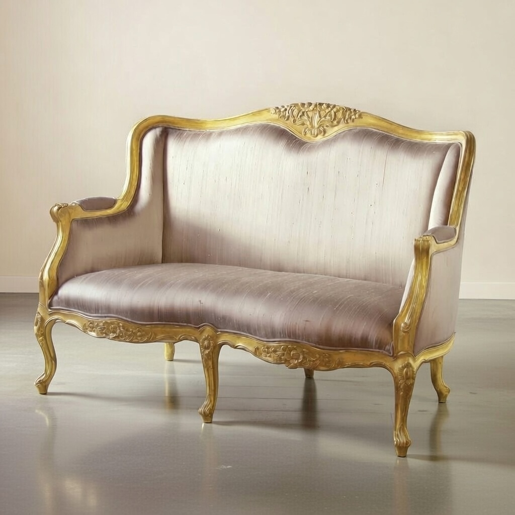 Monique Aged Gold 2 Seater Settee Seater Settee UK