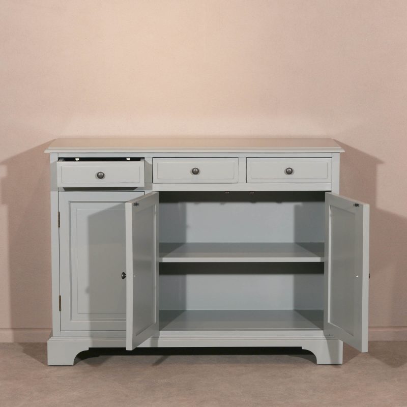 Grey Rivau 3 Door Sideboard Door Sideboard UK