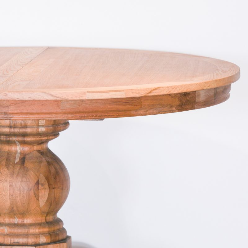 Unfinished Natural Look Weathered Oak Extendable Dining Table Dining Table UK