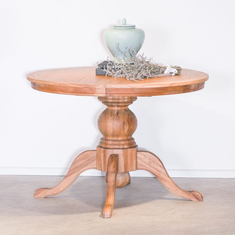 Unfinished Natural Look Weathered Oak Extendable Dining Table Dining Table UK