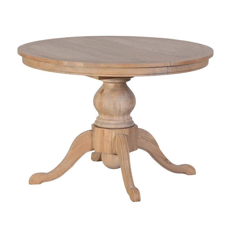 Unfinished Natural Look Weathered Oak Extendable Dining Table Furniture La Maison Chic Luxury Interiors