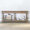 Amaury Column Leg Rustic Console Table Console Table UK