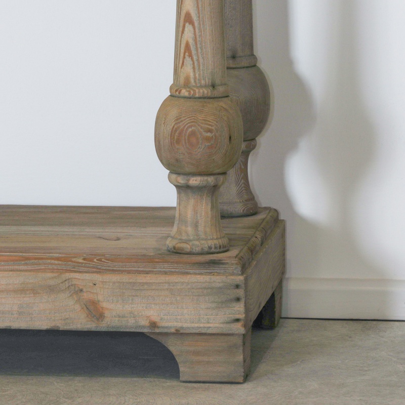 Amaury Column Leg Rustic Console Table Console Table UK