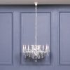 8 Arm Branch White Shallow Cut Glass Chandelier Glass Chandelier UK