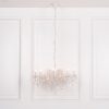 White 8 Branch Shallow Cut Glass Chandelier Glass Chandelier UK
