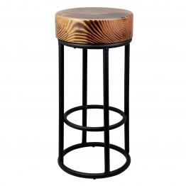 Metal Industrial Black Bar Stool Bar Stool UK