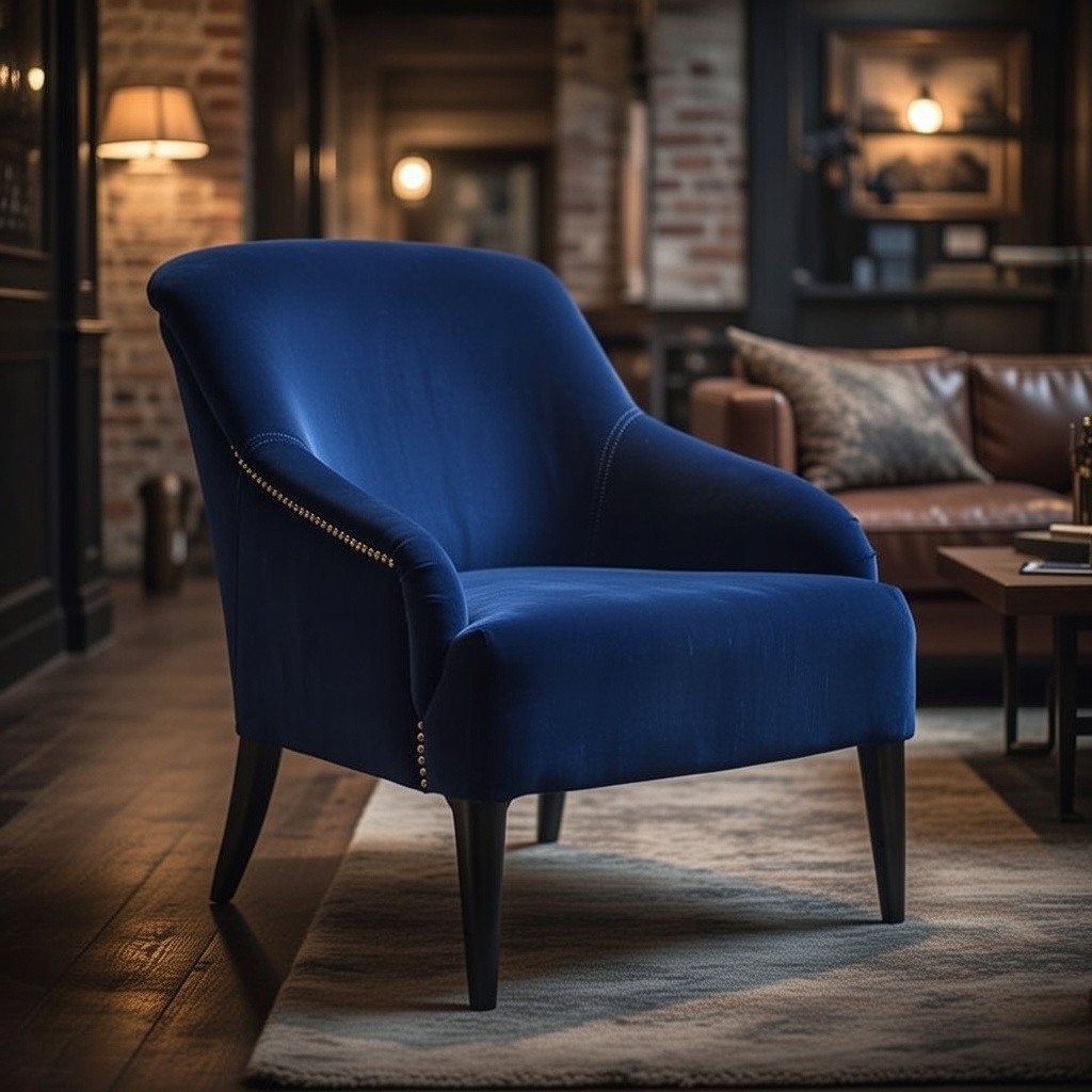 Durrell Blue Armchair Blue Armchair UK