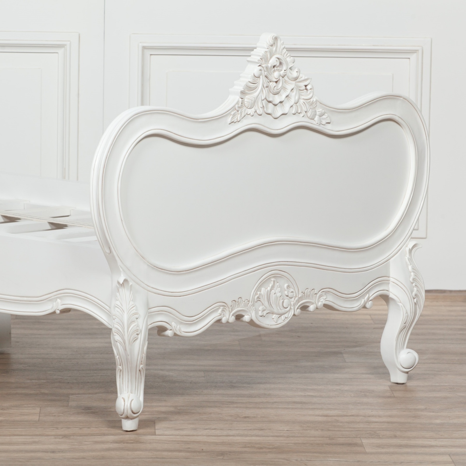 3ft French White Chateau Wooden Single Bed Furniture La Maison Chic