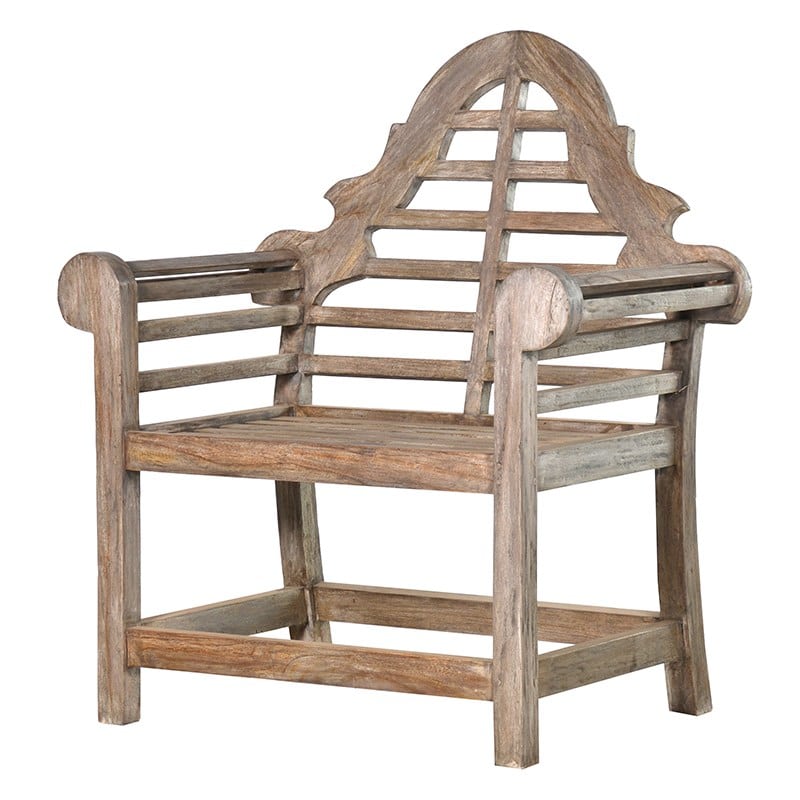 Wooden Garden Armchair La Maison Chic